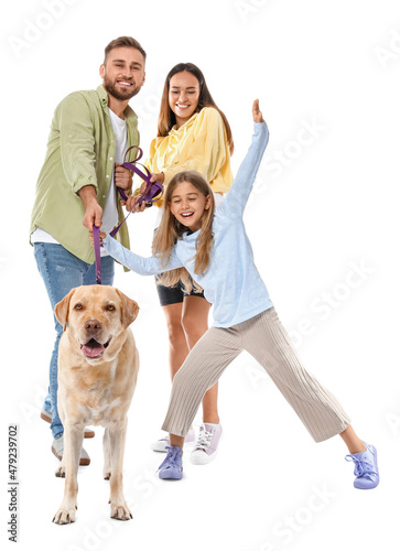 Happy parents with little d...
