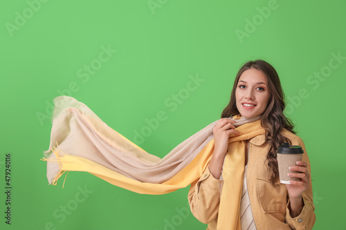 Beautiful smiling woman wit...