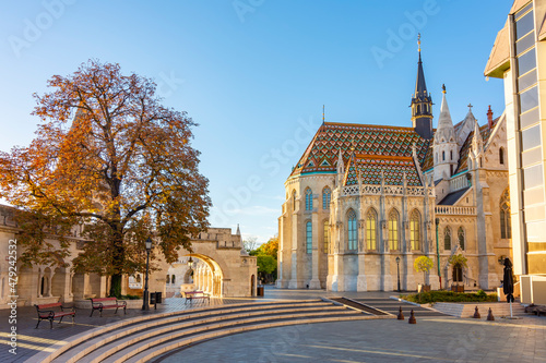 Matthias church in Fisherman Bastion, Budapest, Hungary
