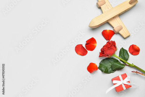 Wooden airplane, gift and r...