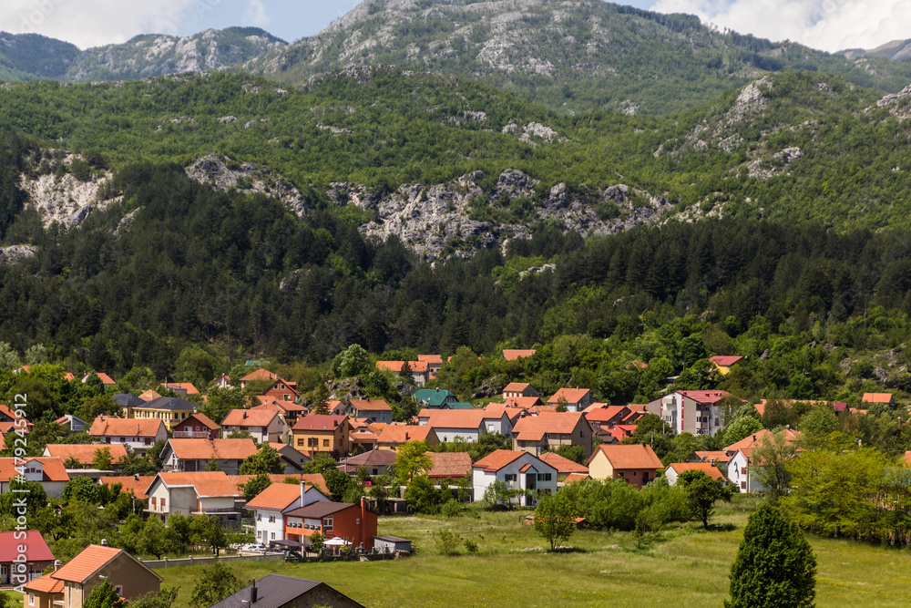 Houses of Cetinje town, Montenegro