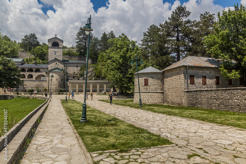 CETINJE, MONTENEGRO - JUNE 2, 2019: View of Cetinje monastery, Montenegro © Matyas Rehak