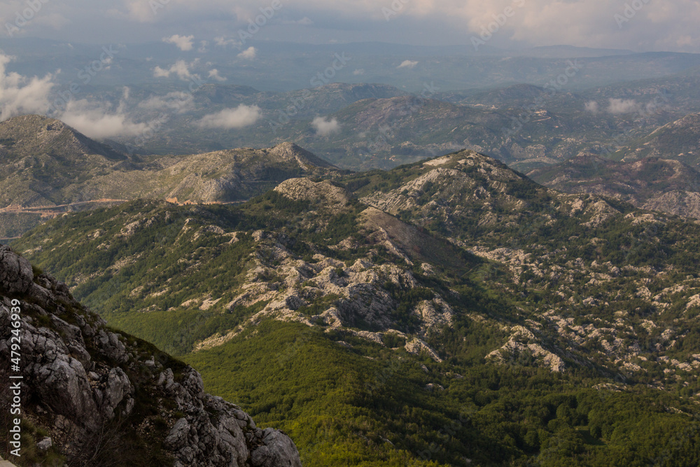 Landscape of Lovcen national park, Montenegro