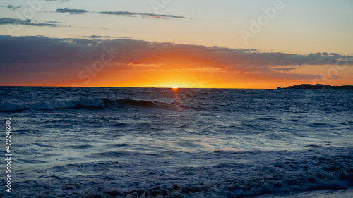 sunset over the ocean in Punta Cana