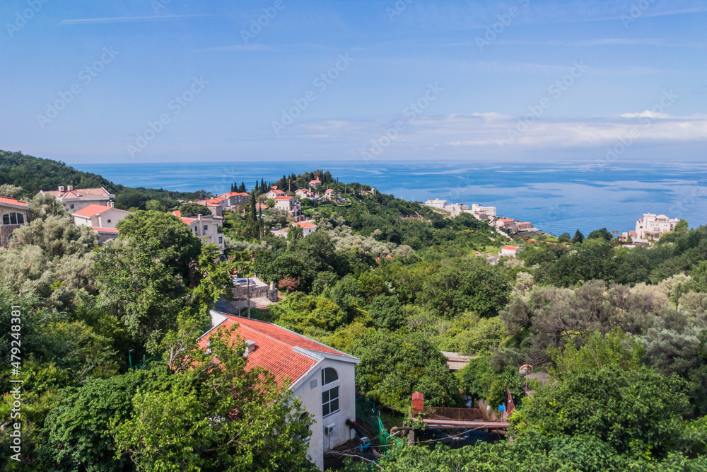 View of coastal area of Montenegro