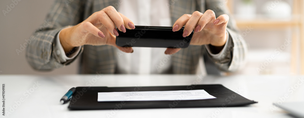 Scanning Remote Deposit Check Document Using Phone Scanning Remote Deposit Check Document Using Phone