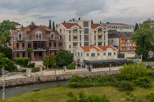 Houses of Podgorica, capital of Montenegro