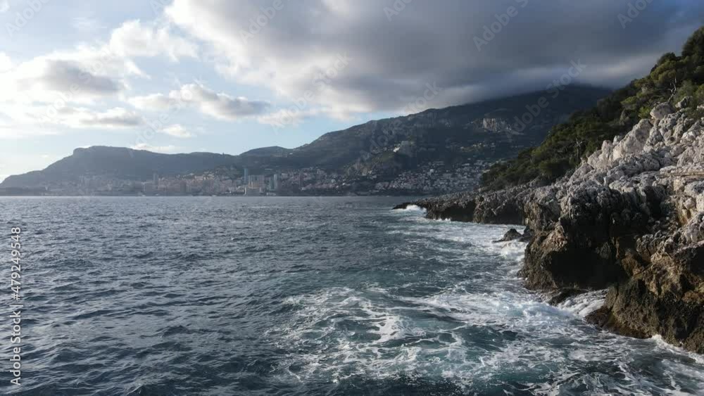 vue de Roquebrune-Cap-Martin et Monaco - Côte d'Azur vue de Roquebrune-Cap-Martin et Monaco - Côte d'Azur