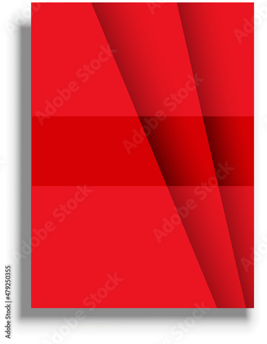 Presentation cover template, red vector background