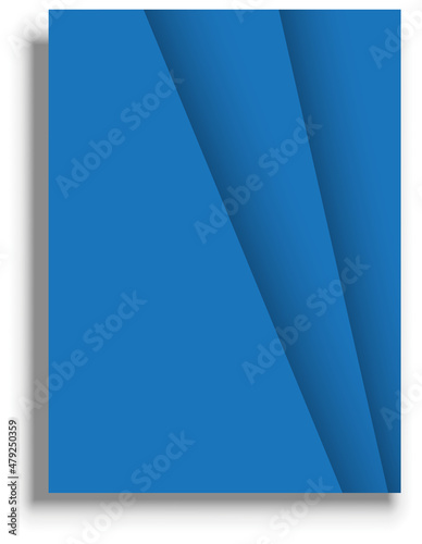 Presentation cover template, blue vector background © Studio-M