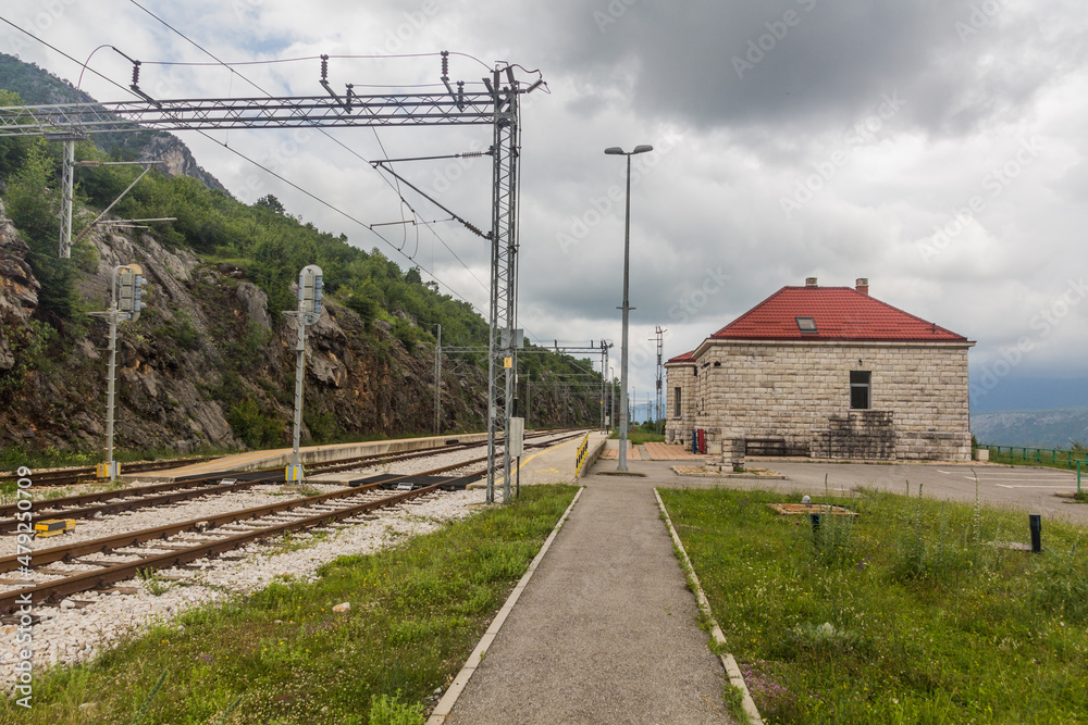 Railway station Ostrog in Montenegro