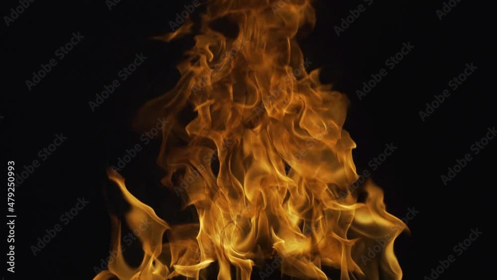 Burning concept. Fire flame texture. Blaze flames overlay background. Large burning flaming fire.