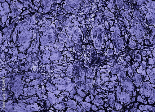Seamless very peri marbling background vector. Traditional Turkish Ebru technique