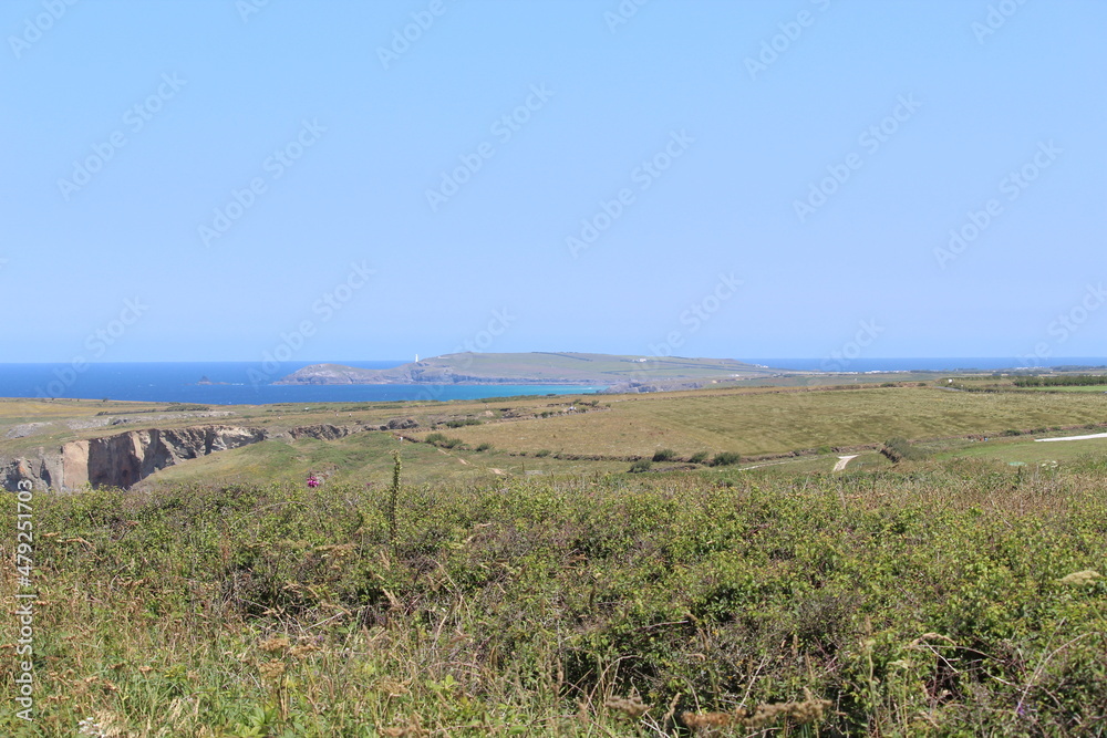 Fototapeta premium landscape of the Cornish coast near Tintagel