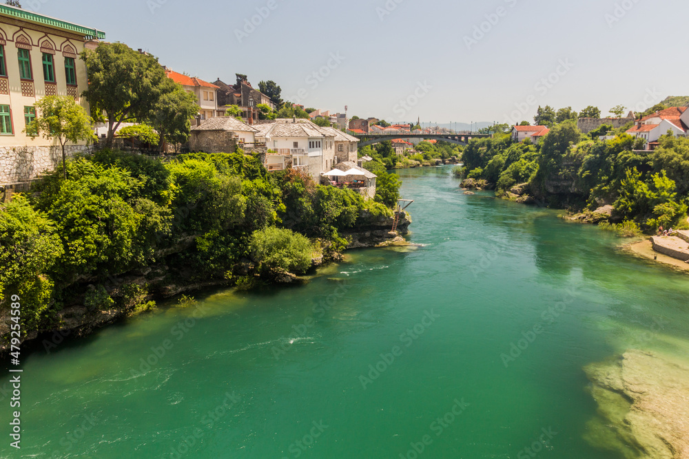 River Neretva in Mostar. Bosnia and Herzegovina