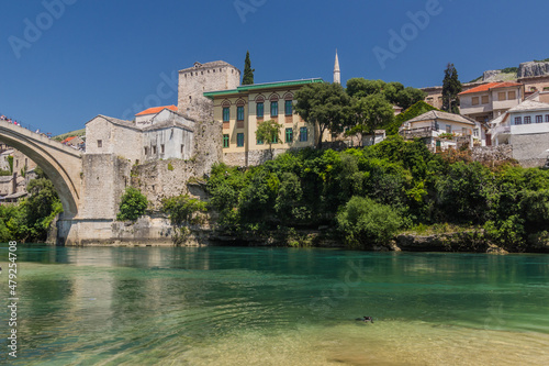 Old stone buildings in Mostar. Bosnia and Herzegovina