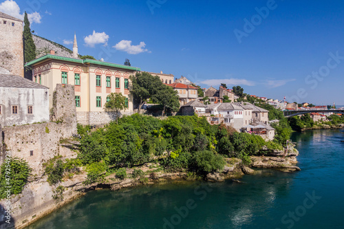 Neretva river in Mostar, Bosnia and Herzegovina