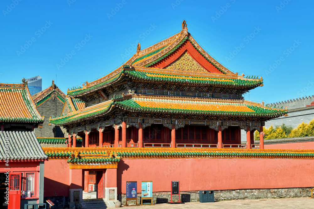 The imperial palace of the Qing Dynasty in Shenyang, China. The imperial palace of the Qing Dynasty in Shenyang, China.