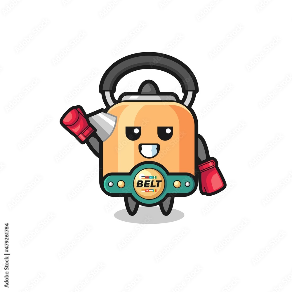 kettle boxer mascot character