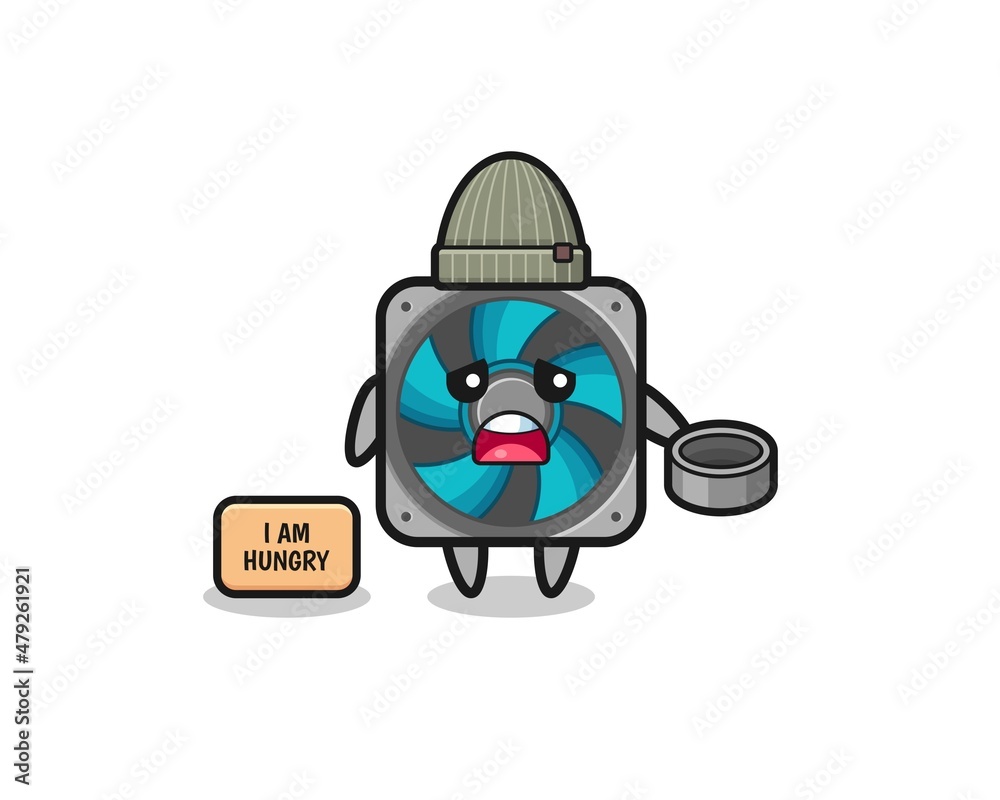 cute computer fan beggar cartoon character cute computer fan beggar cartoon character