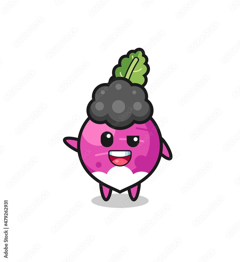 turnip character as the afro boy turnip character as the afro boy