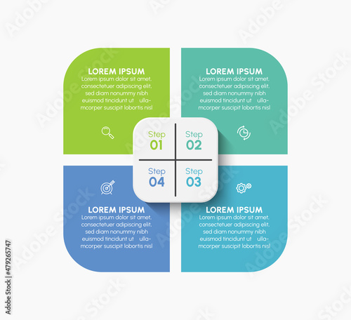 Business data visualization. timeline infographic icons designed for abstract background template milestone element modern diagram process technology digital marketing data presentation chart Vector