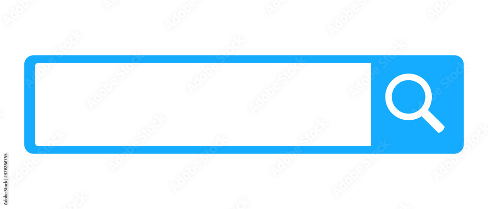 Light blue search box icon. Vector. Light blue search box icon. Vector.