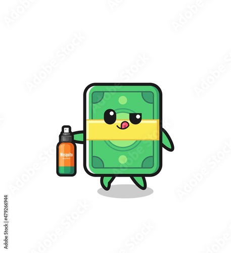 cute money holding mosquito repellent