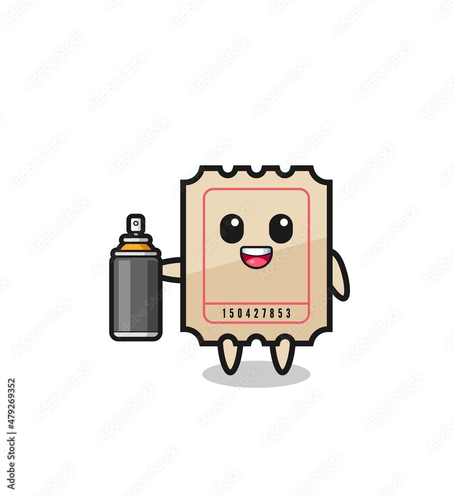 the cute ticket as a graffiti bomber the cute ticket as a graffiti bomber