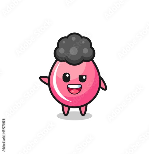 Wallpaper Mural strawberry juice drop character as the afro boy Torontodigital.ca