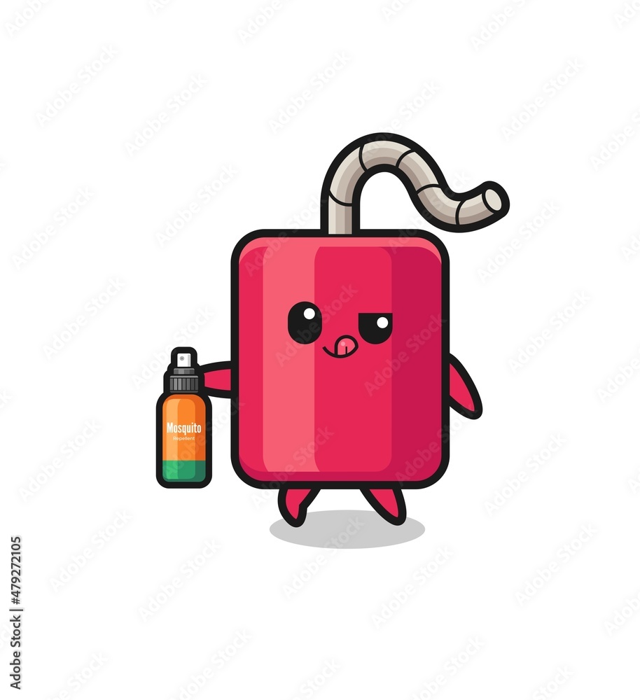 cute dynamite holding mosquito repellent cute dynamite holding mosquito repellent