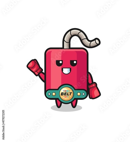 dynamite boxer mascot character
