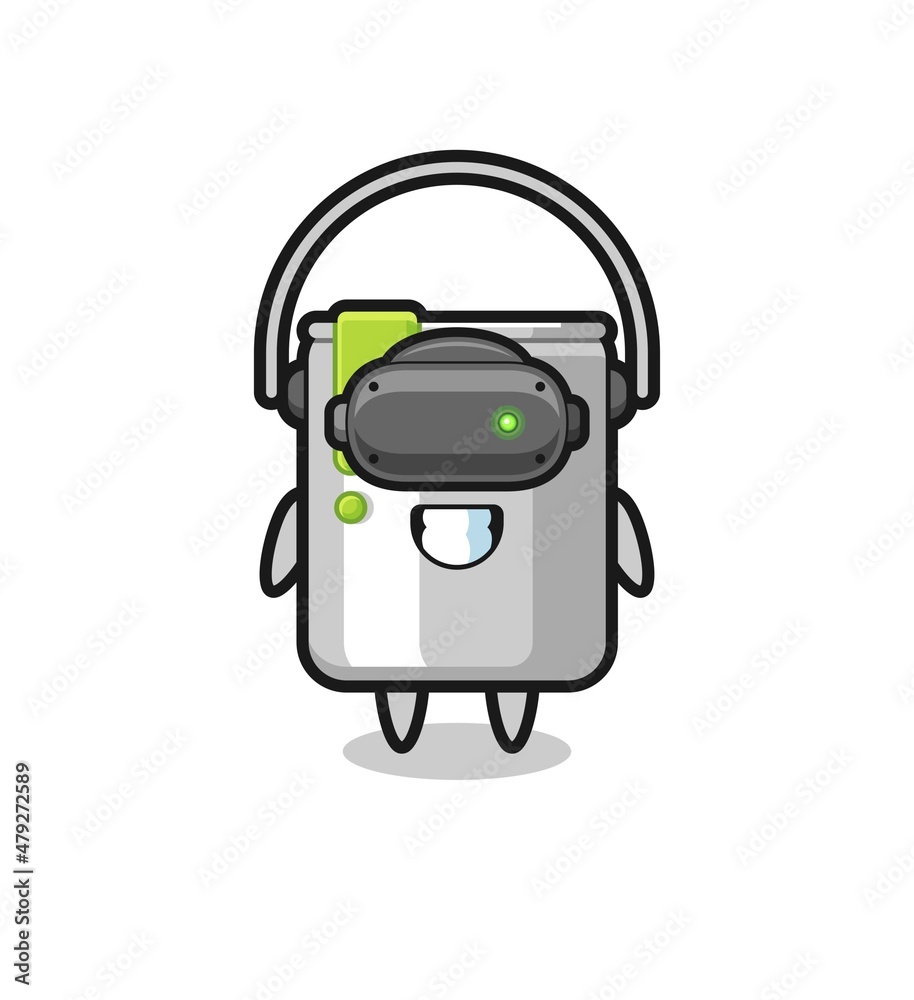 cute paint tin using VR headset cute paint tin using VR headset