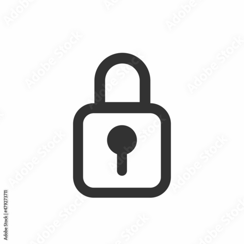 padlock icon, security, privacy on a white background