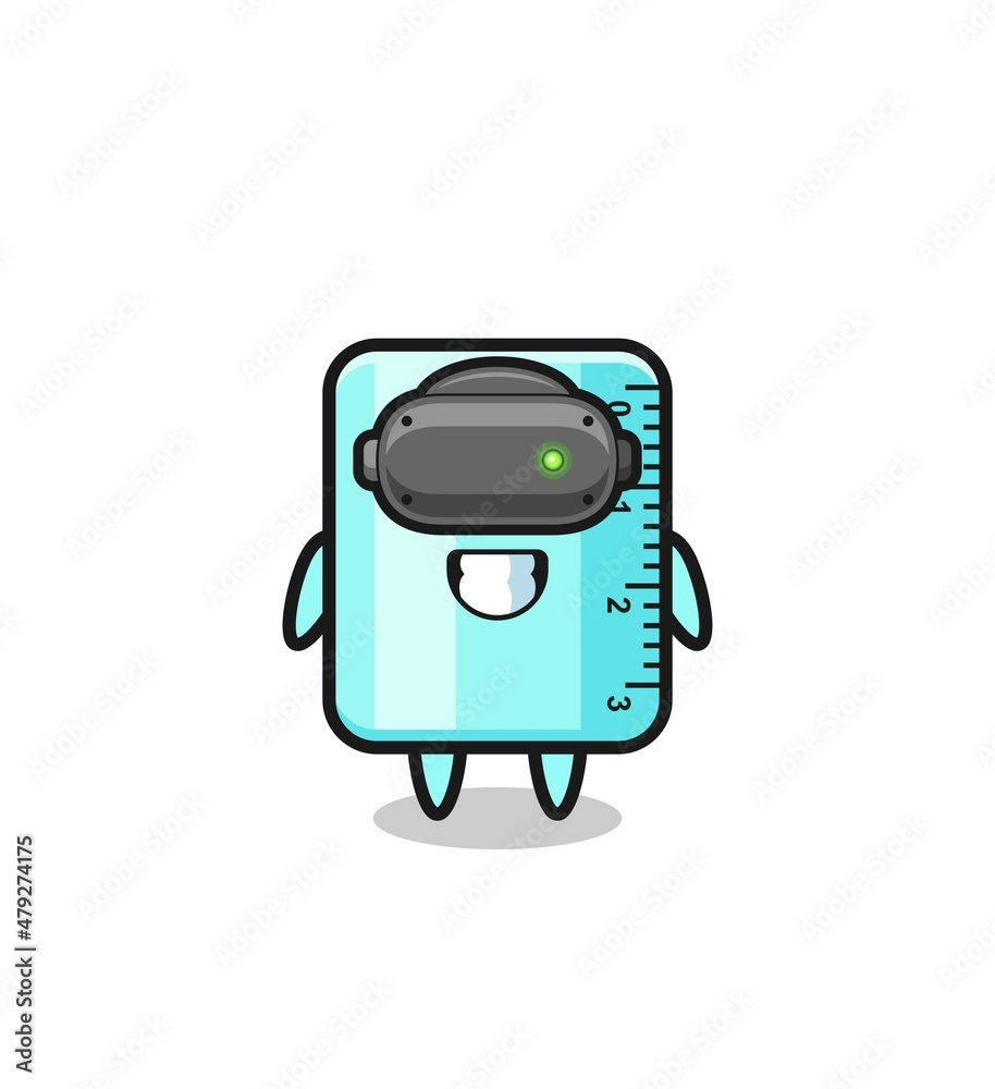 cute ruler using VR headset cute ruler using VR headset