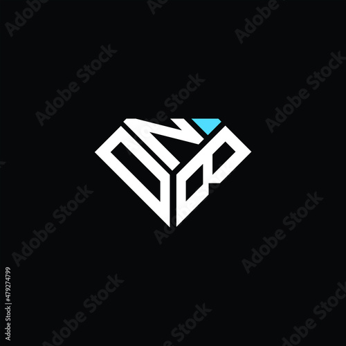 DNB letter logo creative design. DNB unique design, ONB letter logo creative design. ONB unique design photo