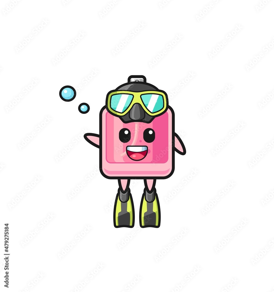 the perfume diver cartoon character the perfume diver cartoon character
