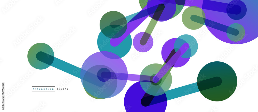 Line points connections geometric abstract background. Circles connected by lines. Trendy techno business template for wallpaper, banner, background or landing Line points connections geometric abstract background. Circles connected by lines. Trendy techno business template for wallpaper, banner, background or landing