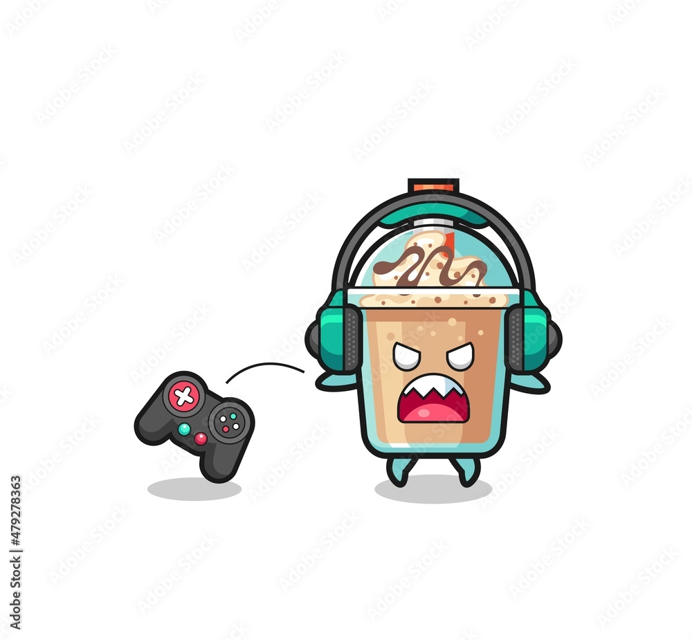 milkshake gamer mascot is angry milkshake gamer mascot is angry
