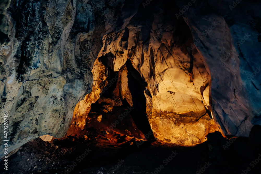The stalactite Formations of the Cave
