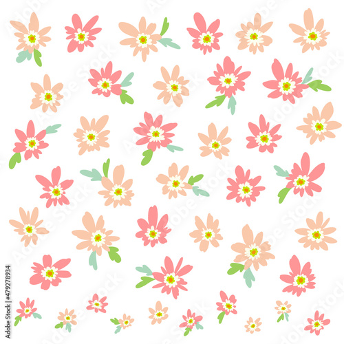 Abstract and impressive cute flower material,