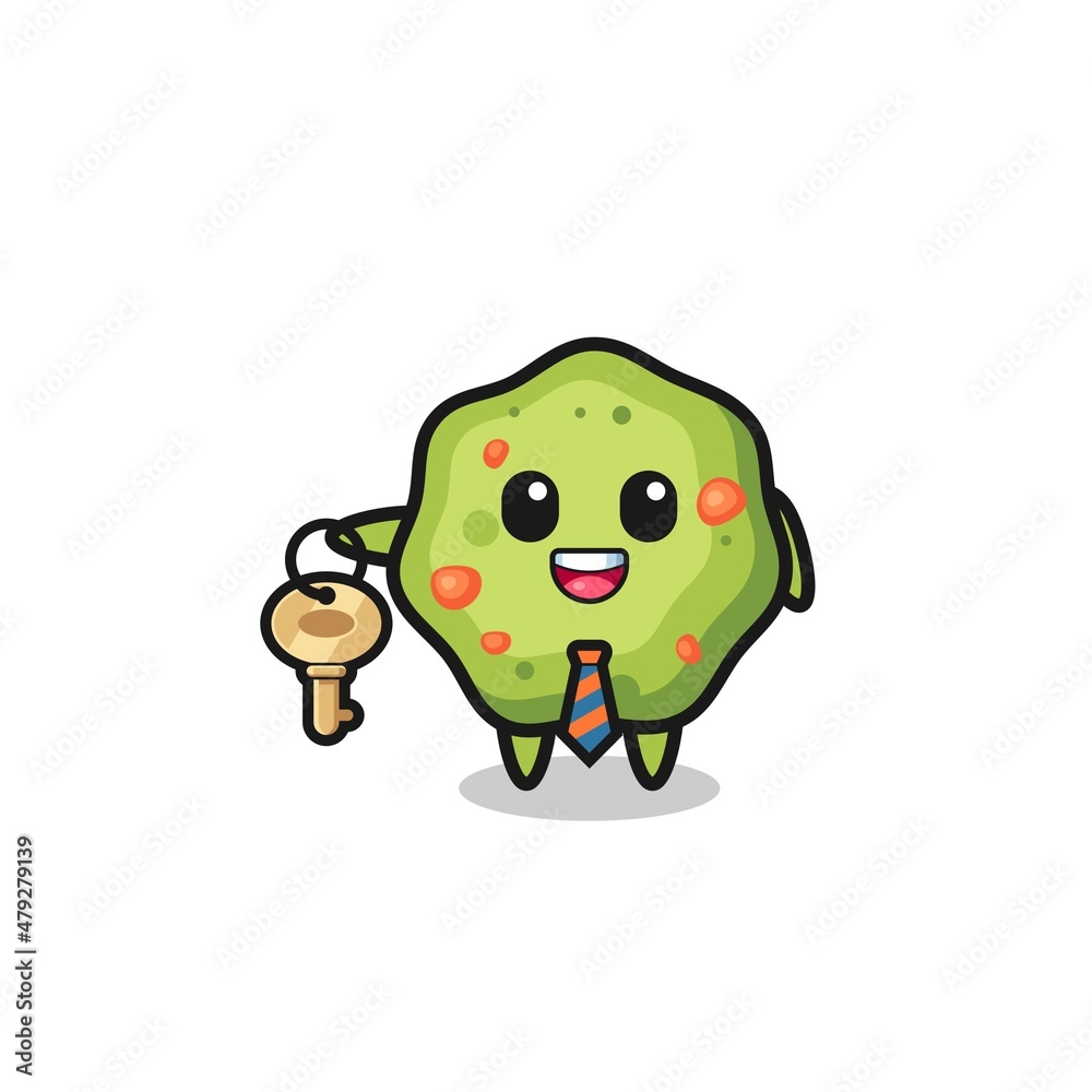 cute puke as a real estate agent mascot cute puke as a real estate agent mascot