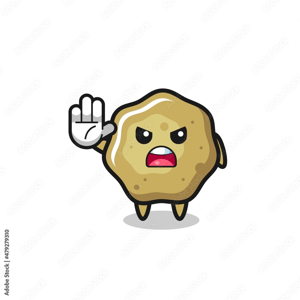 loose stools character doing stop gesture loose stools character doing stop gesture