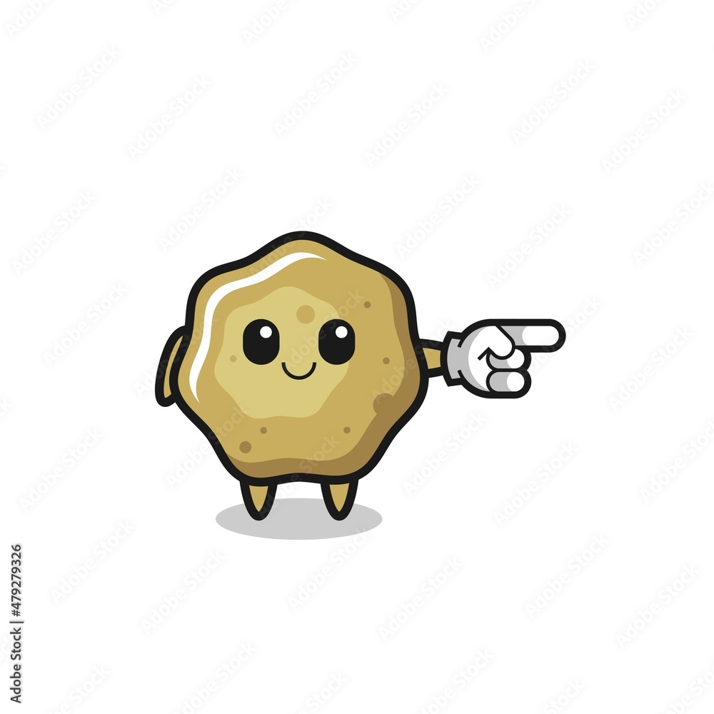 loose stools mascot with pointing right gesture loose stools mascot with pointing right gesture