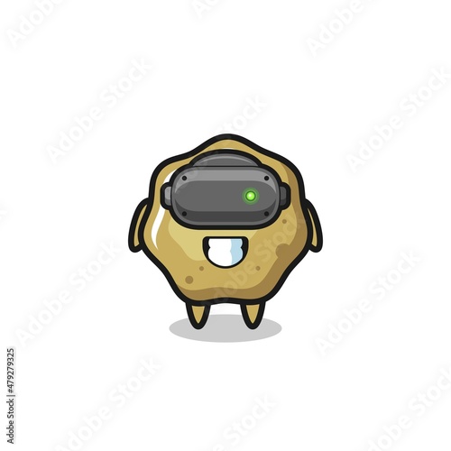 cute loose stools using VR headset
