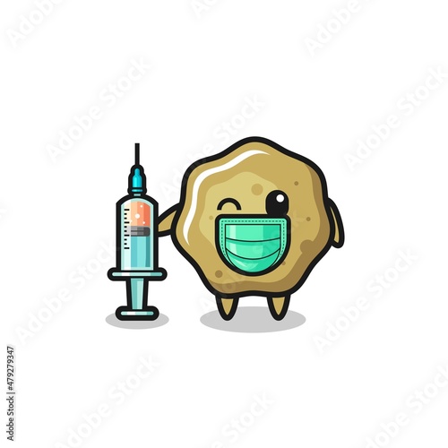 loose stools mascot as vaccinator