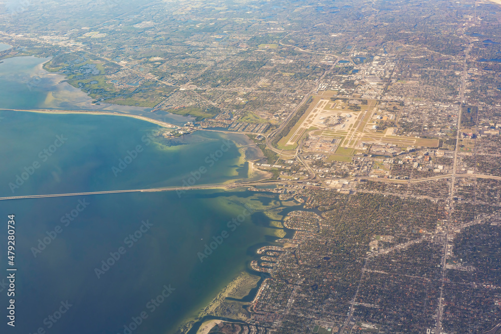 Aerial view of Tampa
