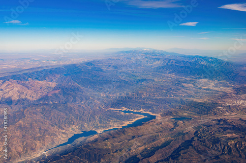 Aerial view of the Castaic Lake