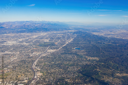 Aerial view of the Los Angeles county area © Kit Leong