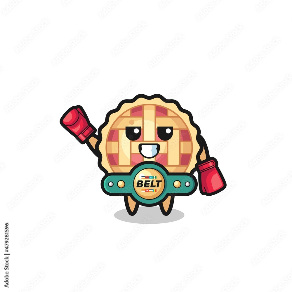 apple pie boxer mascot character